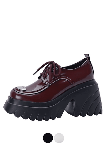 Makersluxe Shoes Amelia Women's Lace-Up Platform Shoes