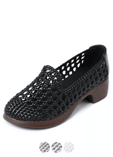Makersluxe Shoes Aura Women's Hollow Woven Breathable Loafers