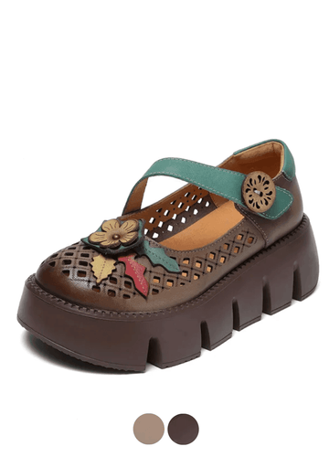 Makersluxe Shoes Noris Women's Summer Hollow Out Platform Shoes