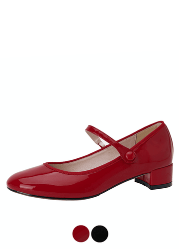 Makersluxe Shoes Raimel Women's Patent Leather Low Heel Pumps