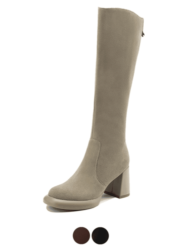 Makersluxe Shoes Jonay Women's Round Toe Knee High Boots