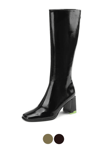 Makersluxe Shoes Sonia Women's Genuine Leather Knee High Boots