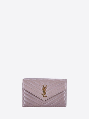 Saint Laurent Women Monogramme Nappa Chain Wallet