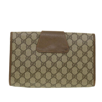 GUCCI GG Canvas Web Sherry Line Clutch Bag Beige Red Green ny139