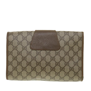 GUCCI GG Canvas Web Sherry Line Clutch Bag Beige Red Green 89.01.030 ny215