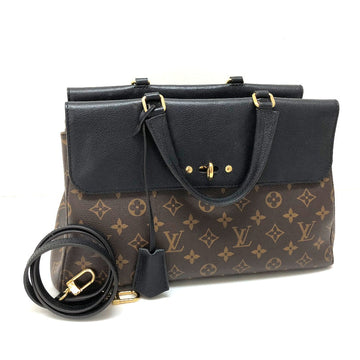 LOUIS VUITTON Handbag M41737 Monogram canvas black Monogram Venus Women Used