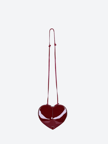Alaia Women Patent Leather Le Cœur Shoulder Bag