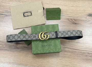 Gucci GG Marmont reversible belt gold