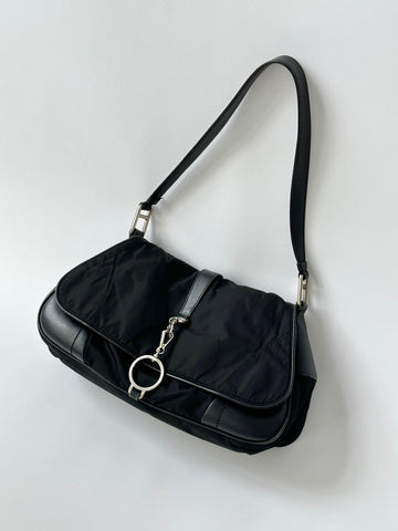 Prada 2000s Tessuto Nylon Double Sided Shoulder Bag