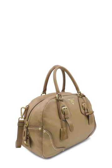 Cervo Antik Bowler Bag Light Brown