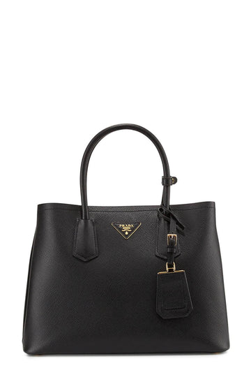 Large Double Bag Nero Mughetto