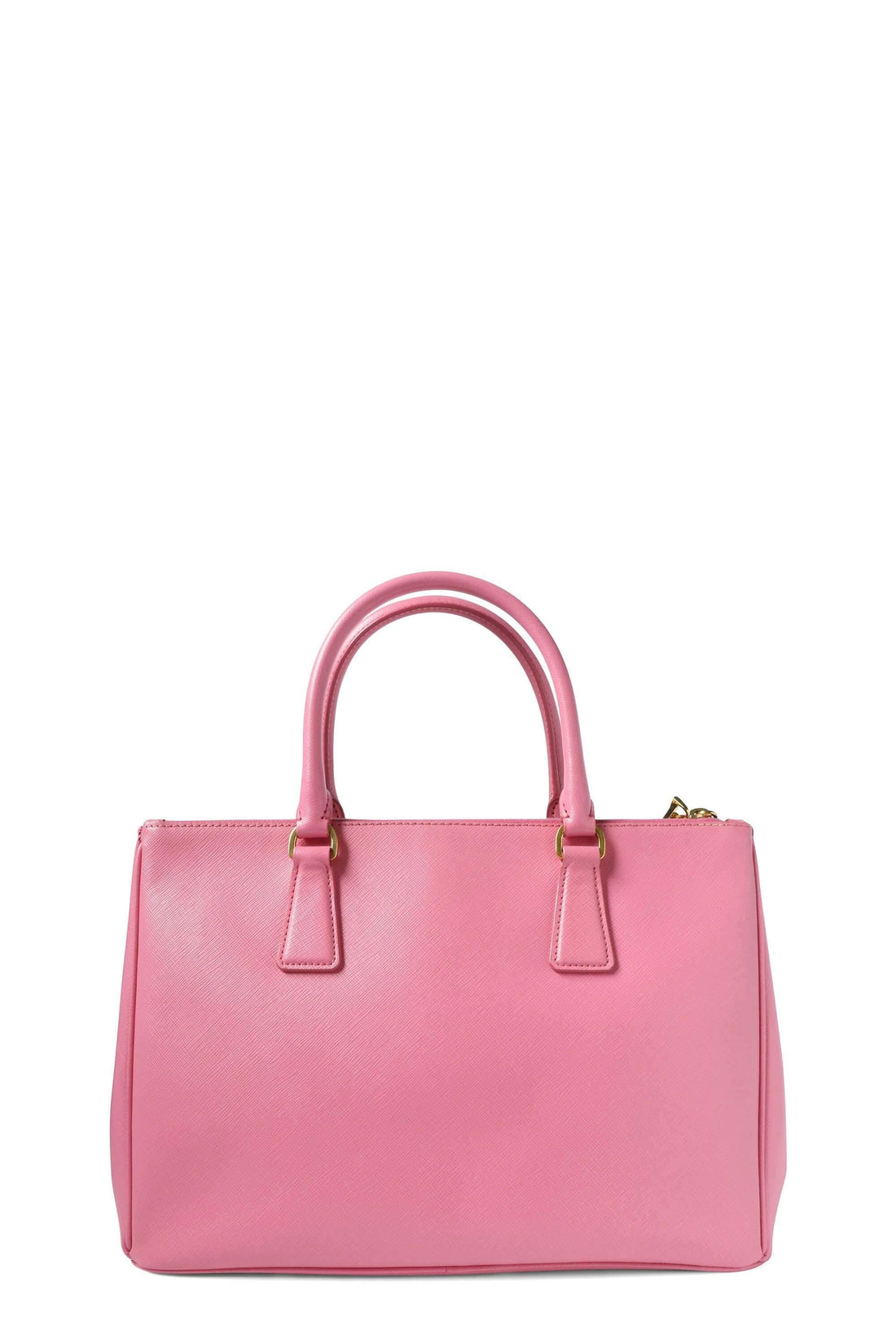 Medium Saffiano Lux Double Zip Tote Begonia