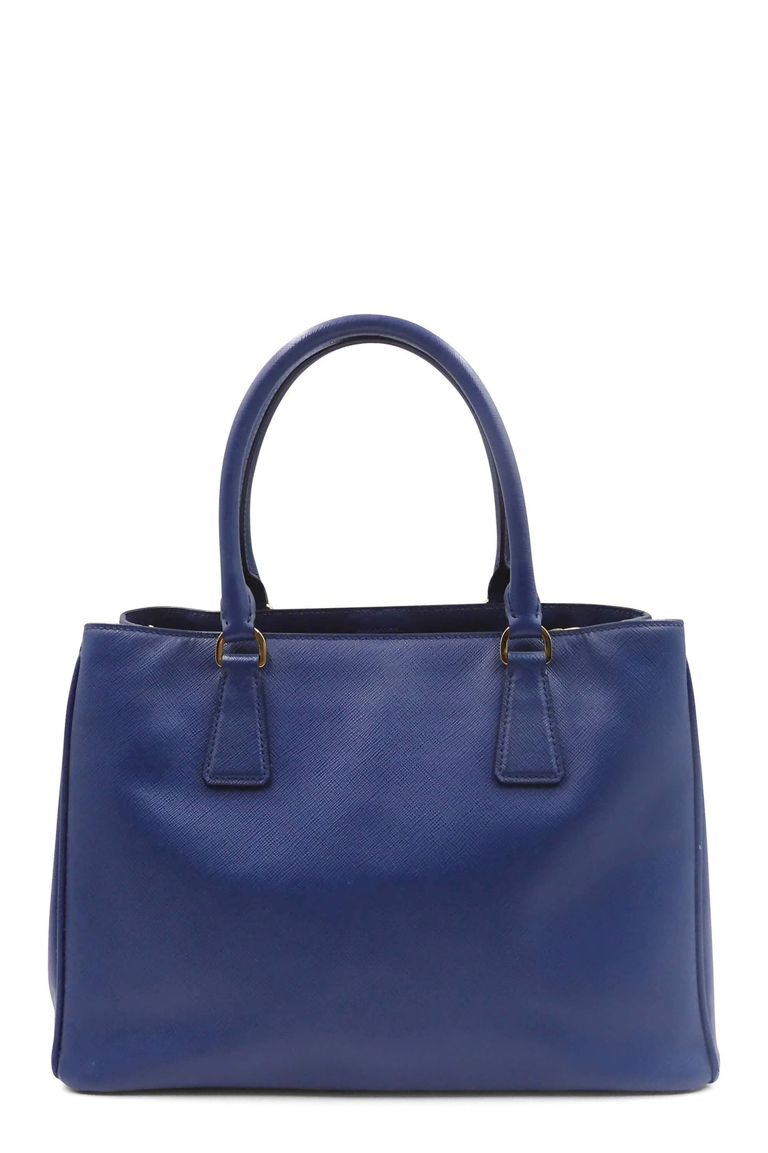 Medium Saffiano Lux Single Zip Tote Bluette