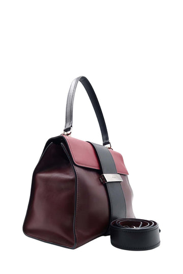 City Top Handle Bag Burgundy