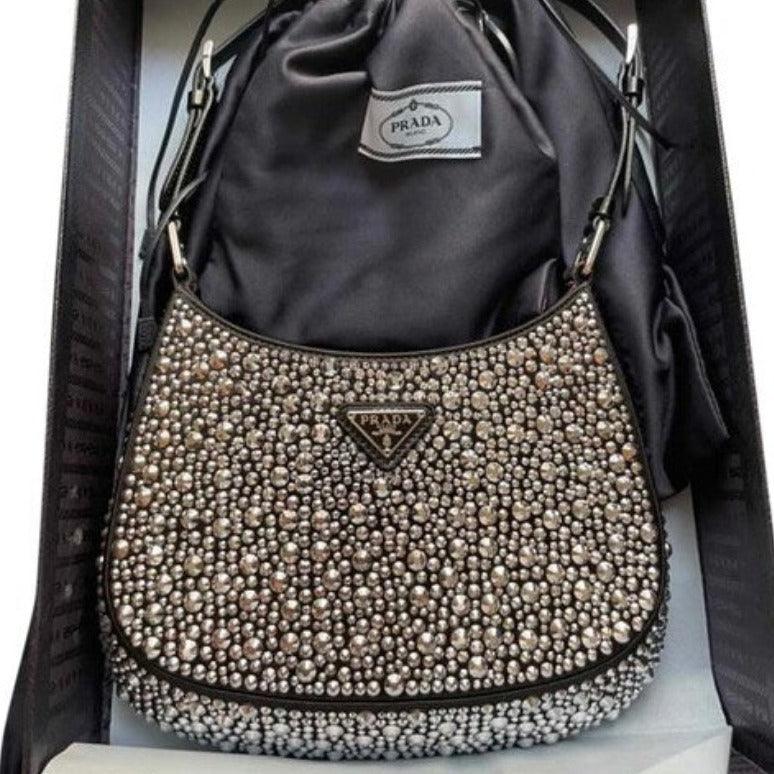 Makersluxe - Cleo Small Shoulder Bag Crystal