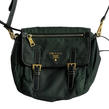 Prada Shoulder bag Green Gold