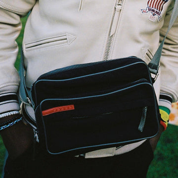 Prada sports nylon black shoulder bag
