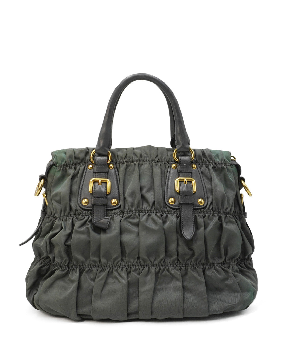 Tessuto Gaufre Tote Khaki Green