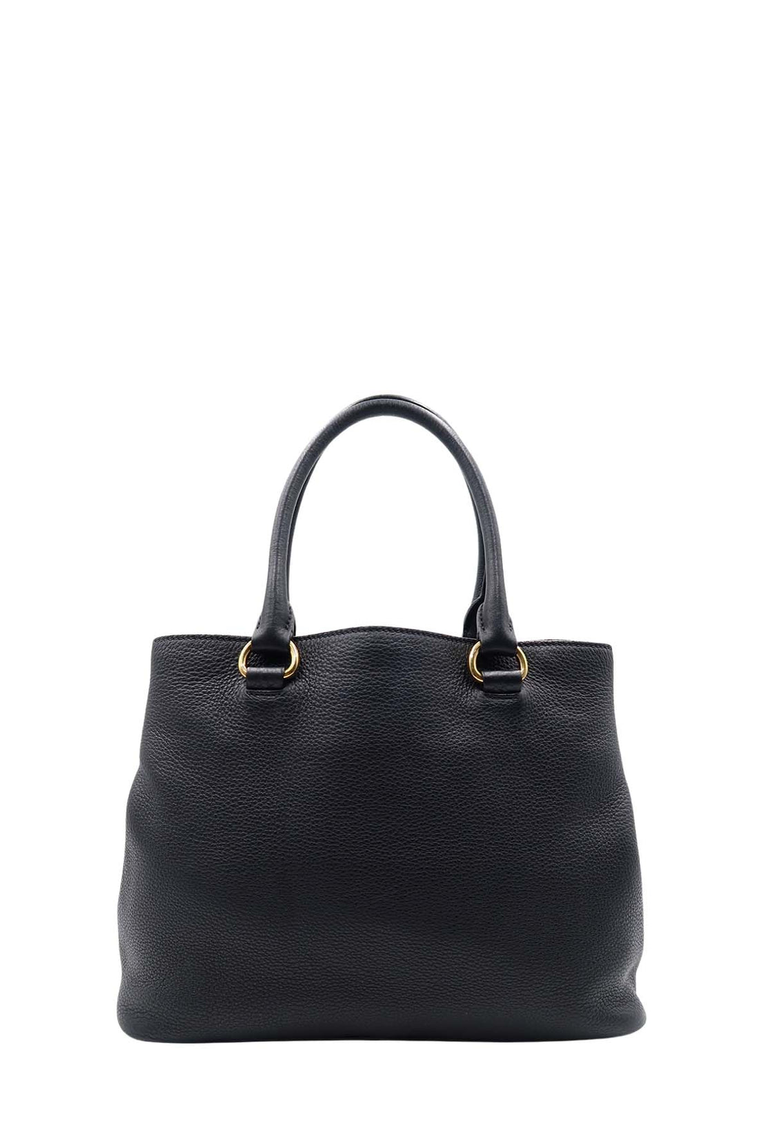 Vitello Daino Tote Bag Black