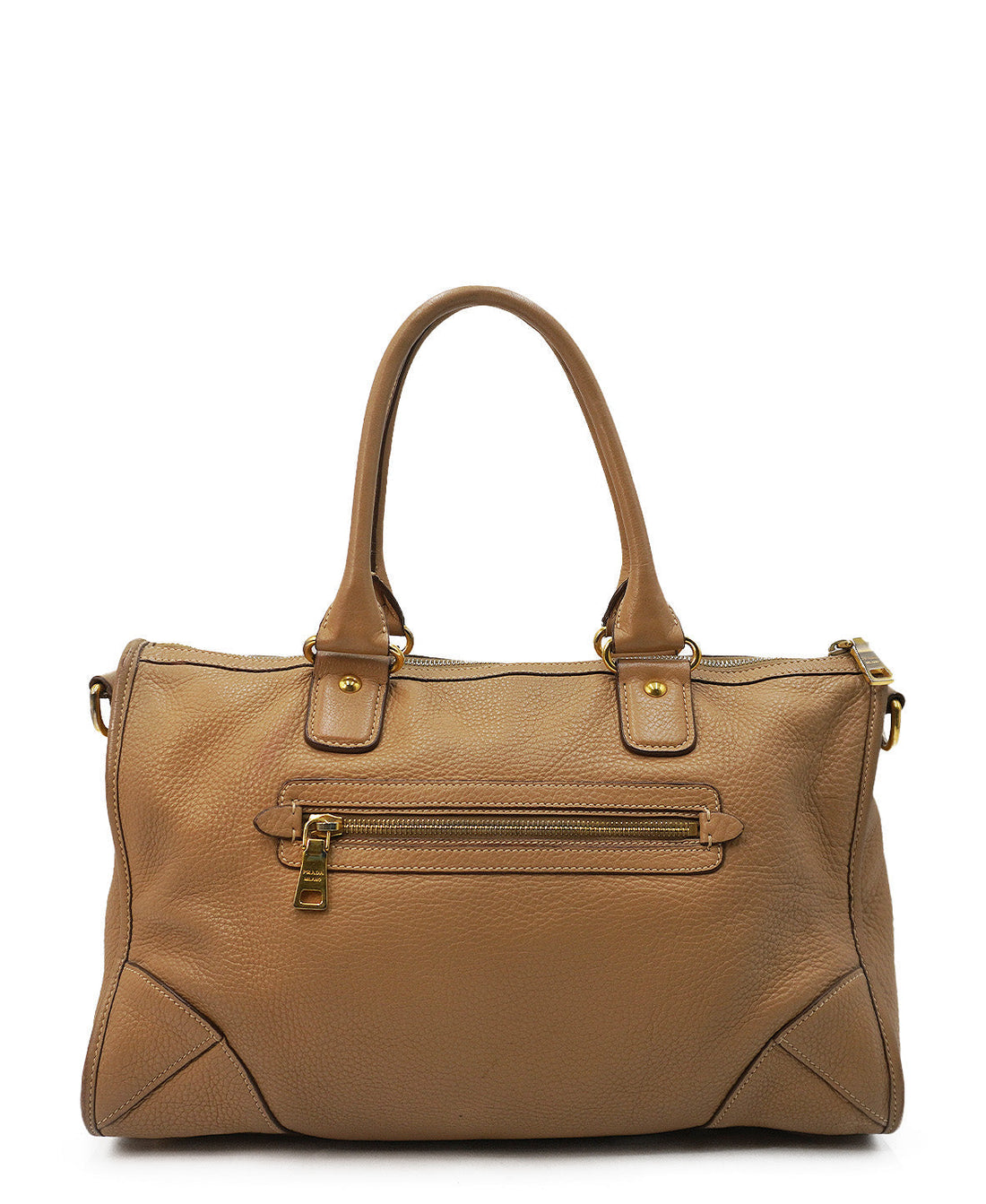 Vitello Daino Convertible Tote Tan