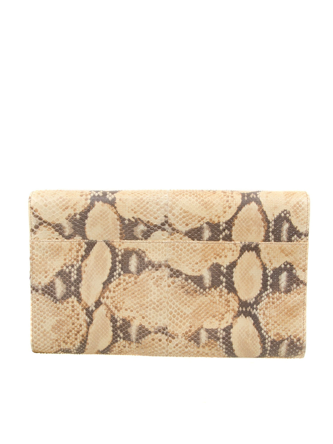 Large Snakeskin Clutch Bag