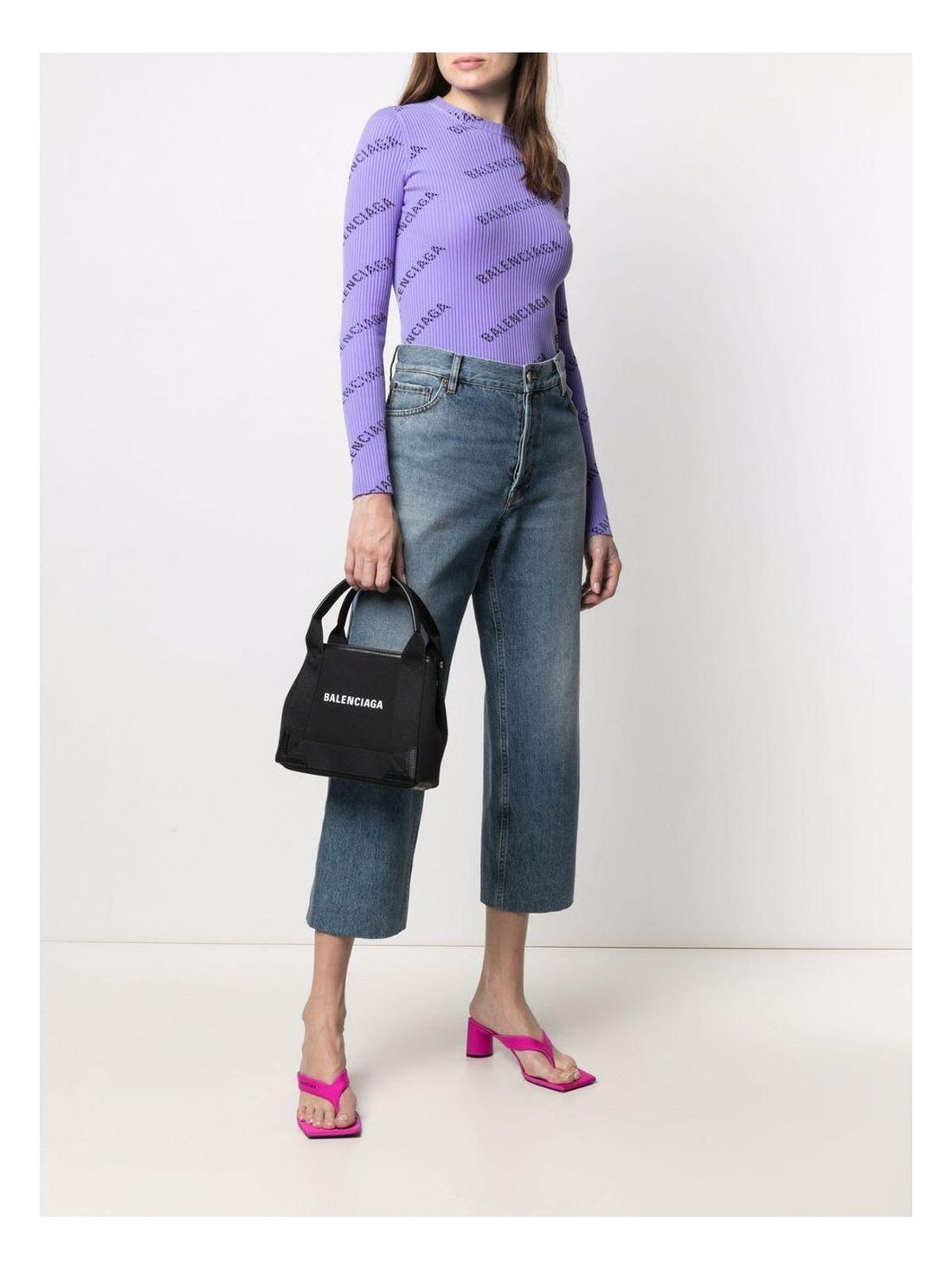Navy Cabas XS Tote Bag
