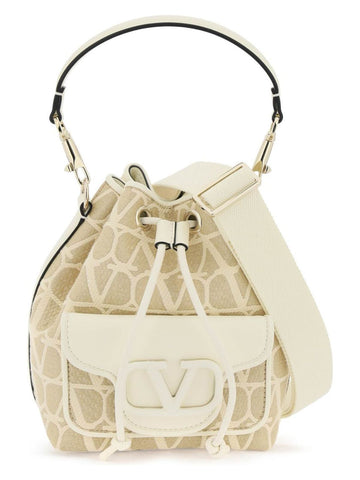 LOCò ICONOGRAPHER TOILE BUCKET BAG