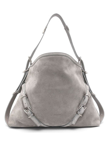 VOYOU MEDIUM SUEDE LEATHER SHOULDER BAG