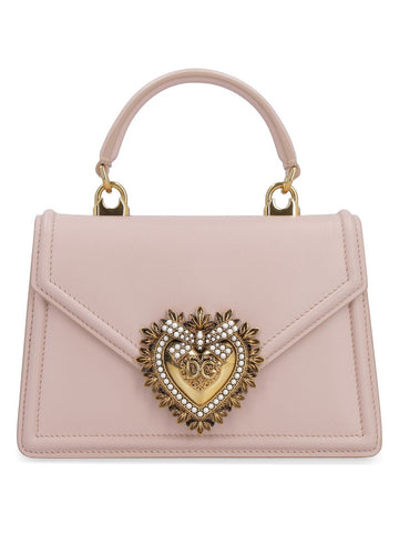 SMALL DEVOTION LEATHER TOP HANDLE BAG