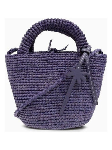 MINI LAVENDER BAG IN RAFFIA