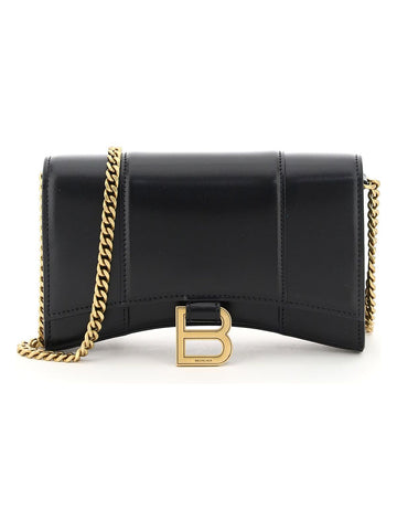 HOURGLASS LEATHER WALLET ON-CHAIN