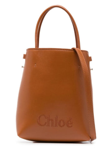 Micro Leather Bucket Bag