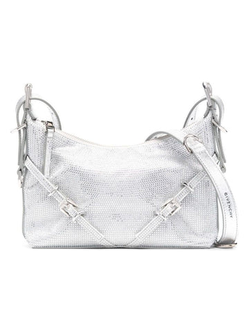 VOYOU STRASS EMBELLISHED MINI SHOULDER BAG