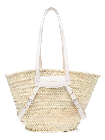 VOYOU MEDIUM RAFIA BASKET BAG