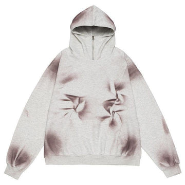 Makersluxe® Tie Dye Half Zip Hoodie