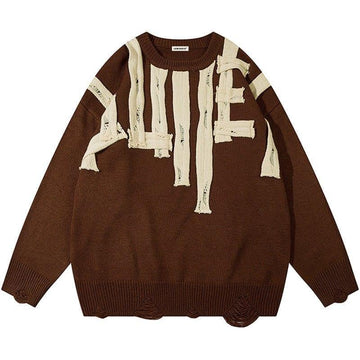 Makersluxe® Retro Ripped Knit Sweater Patch