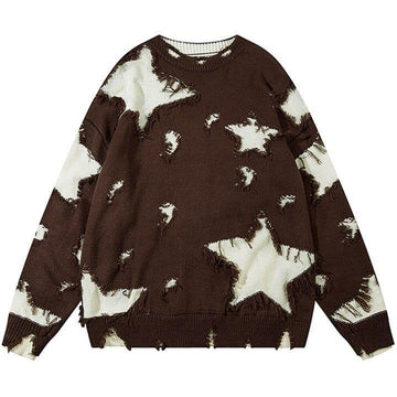 Makersluxe® Distressed Knit Sweater Star Patch