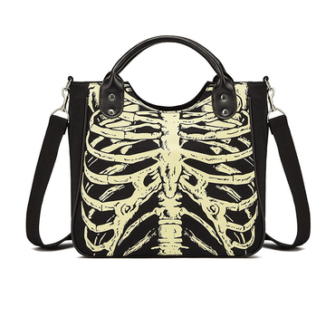 Makersluxe Skull Shoulder Bag with Zip Up