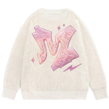 Makersluxe® Cozy Jacquard Sweater Embroidery M