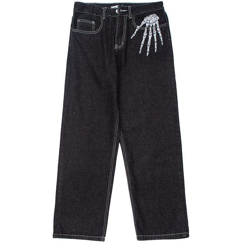 Makersluxe Vintage Jeans Embroidery Bone