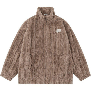 Makersluxe® Fleece Winter Coat Embroidery Star