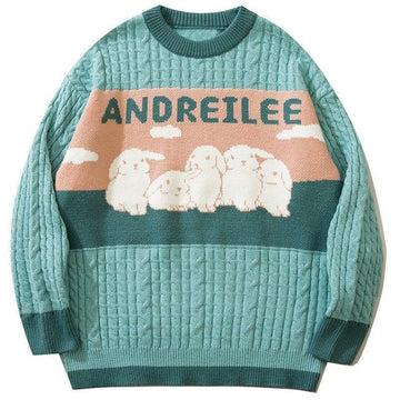 Makersluxe Chunky Knit Sweater Rabbits