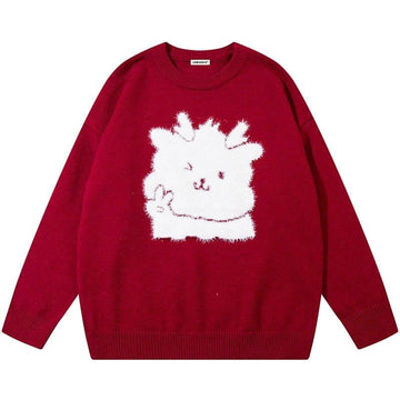 Makersluxe® Trendy Knit Sweater Fur Dragon