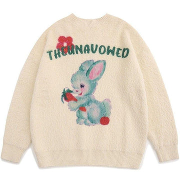Makersluxe® Fluffy Knit Sweater Rabbit