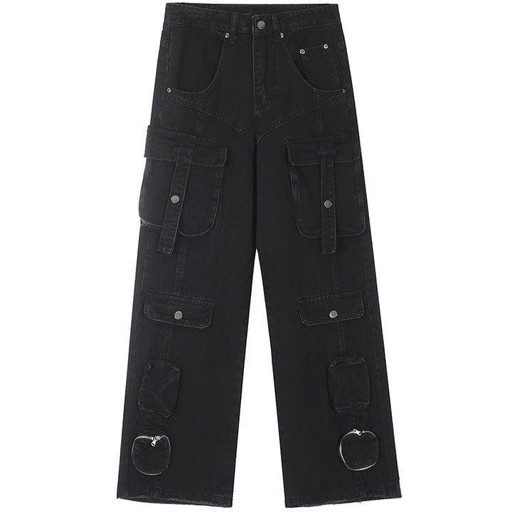 Makersluxe® High Street Multi Pocket Cargo Jeans