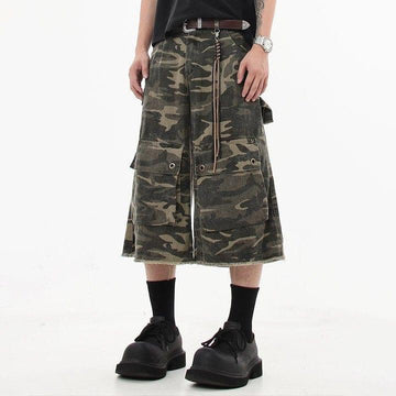 Makersluxe® Camouflage Cargo Shorts with Pockets