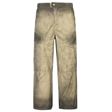 Makersluxe® Faded Wide Leg Cargo Pants