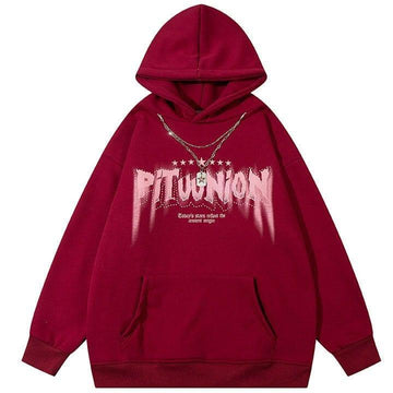 Makersluxe® Thicken Star Hoodie With Star Chain