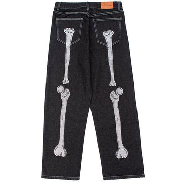 Makersluxe Vintage Jeans Embroidery Bone