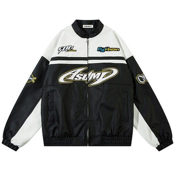 Makersluxe® High Street Racing Bomber Jacket